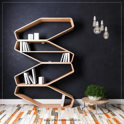 A concept for a modern, sculptural bookshelf. This piece acts as both functional storage and a work of art, demonstrating our ability to create custom furniture that becomes the centerpiece of a room.