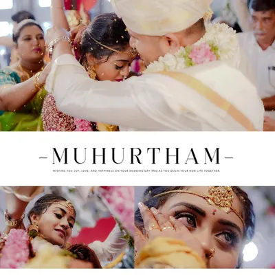The emotional peak of the Muhurtham. This collage captures the tying of the Thali and the tearful, joyous expressions of the bride, moments filled with profound meaning.