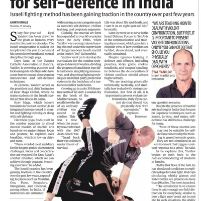 This article on Krav Maga founder Eyal Yanilov explains the philosophy behind the system we teach. Our direct lineage to the source guarantees that your team receives authentic, field-tested self-defense training.