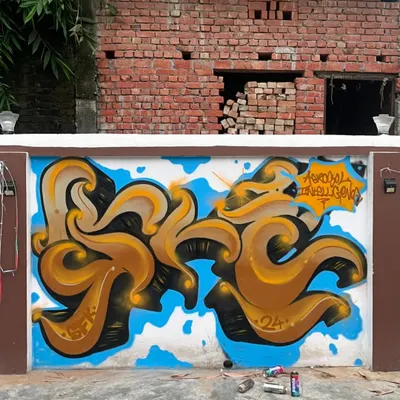 This is my Masala Style, using the Hindi script for "Krypt". You gotta let the flavors cook with patience for them to really bloom. This was a final piece I dropped in Varanasi.