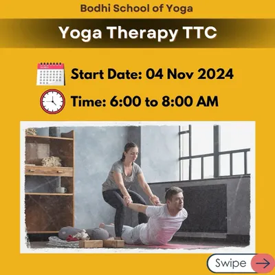 Here is our training calendar for November 2024. We are offering a Yoga Therapy Teacher Training Course (TTC) from 6:00 to 8:00 AM. This is an opportunity to transform your practice and learn to heal others.