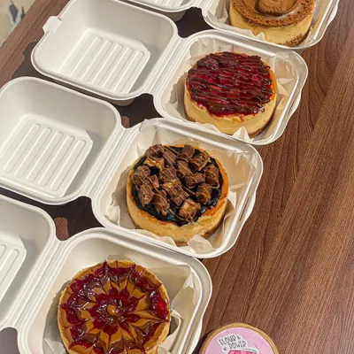 My baked bento cheesecakes are rich, creamy, and come in individual portions. I offer them in five delicious flavours, including Biscoff, Nutella, and classic New York style.
