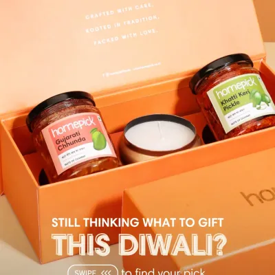 Still thinking about what to gift this Diwali? Our curated boxes are the perfect answer. This is the Aam Sutra box, a dream for any mango lover.