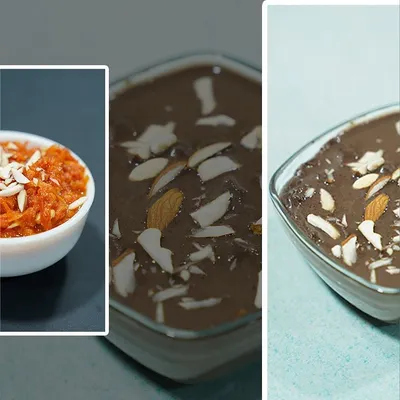 Normal desserts can feel like a guilt trip, but ours are a vibe check. We offer healthy options like Gajar Halwa and a rich chocolate pudding made with ragi and topped with almonds.