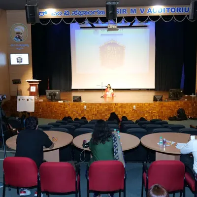 A view from the judge's table at the 'Jain's got Talent' competition. It was a tough job evaluating so many talented performers, but it's a role I take on with great responsibility and joy.