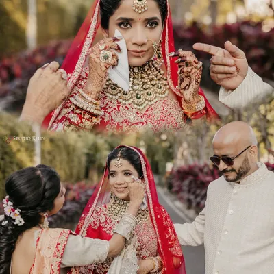 A powerful collage capturing the bittersweet emotions of the Vidai ceremony, where a bride shares tearful goodbyes with her family. These are the real, unscripted moments I promise to preserve.