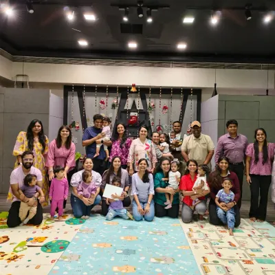 Our happy music family at the end of the Flute semester. It's a joy to see all the smiling faces of parents and their little angels after our time together.