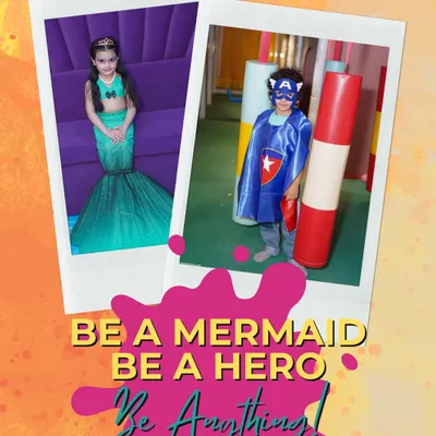 Be a mermaid, be a hero, be anything. Our exclusive role-play experiences, like the Mermaid transformation and Superhero dress-up, let your child's imagination soar.