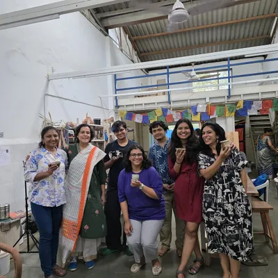 The happy faces of our students after an artwork review. There is so much joy in sharing what you've created and seeing the wonderful work of others in the community.