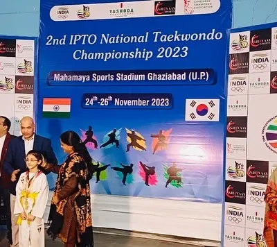 A proud moment for one of my young champions at the 2nd IPTO National Taekwondo Championship 2023. Her medal is a symbol of her dedication and the rigorous training she has undergone.