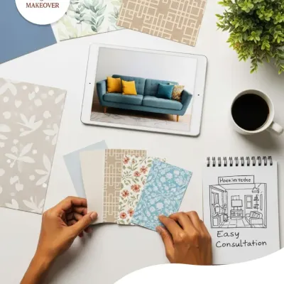 Feeling overwhelmed by our 10,000+ designs? Just send us a photo of your room. Our experts will quickly shortlist options that match your furniture and style, making your decision easy and fast.