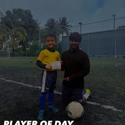 Player of the Day! We recognize Samvith, 6 years old, for his outstanding discipline, focus, and consistency in training.