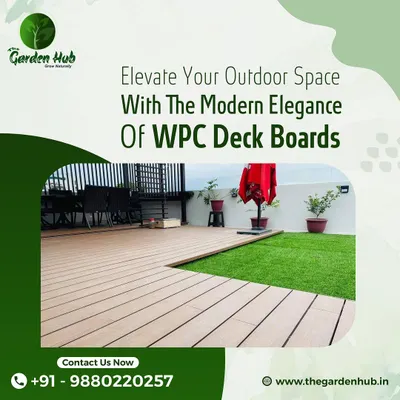 Elevate your terrace or balcony with the modern elegance of WPC deck boards. This material provides the beautiful look of wood but is far more durable and requires minimal maintenance, as shown in this clean installation.