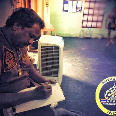 Your progress is documented and formally assessed. As an authorized instructor for the Amarit Muay Warrior Institute, I ensure that every student who advances has truly earned their next level through hard work and technical skill.