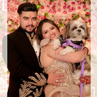 Including your beloved pet in your pre-wedding photos is a wonderful way to make them more personal. We love capturing the whole family!