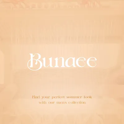 Kickstarting the week with my enthralling Bunaee collection. This graphic introduces the breathable and handcrafted pieces perfect for keeping cool all summer long.