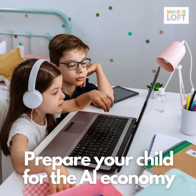 Prepare your child for the AI economy with my online courses. I provide the foundation they need to understand and eventually create the technologies of the future.