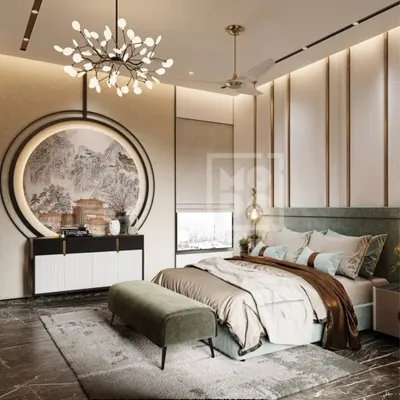 Step into serenity with this bedroom design. We blended soft hues, elegant decor, and cozy vibes to create a space where rest feels truly luxurious.