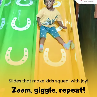 Zoom, giggle, repeat! Our slides are guaranteed to bring out the biggest squeals of joy. It's all about high-energy fun in a safe and supervised environment.