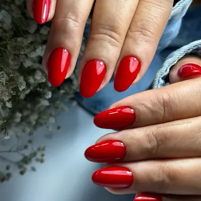 A fresh set of bold red nails, a classic choice that exudes confidence and power. This look is timeless, classy, and perfect for any occasion when you want to feel your best.