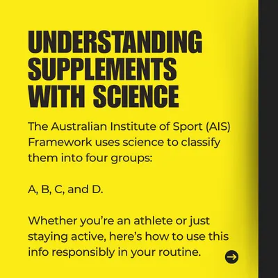Feeling overwhelmed by supplements? I use the scientific AIS Framework to classify them into groups based on evidence, safety, and efficacy. This guide helps you make informed choices, whether you're a pro athlete or just staying active.