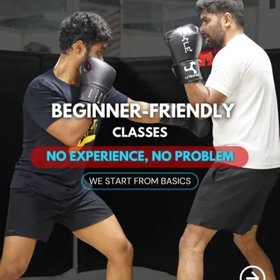 The most important step is the first one. Our beginner-friendly classes are designed for people with no experience. We start from the absolute basics of stance, movement, and striking.