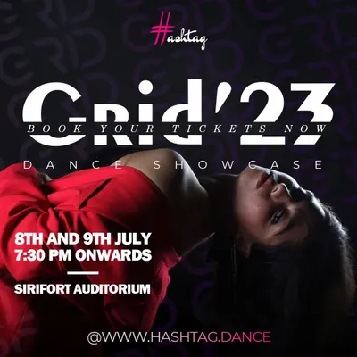 Our annual showcase, Grid '23, is where our students and professional troupe shine. We book major venues like the Sirifort Auditorium to give our dancers the platform they deserve.