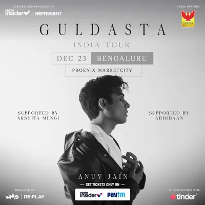 The official poster for Anuv Jain's 'Guldasta' India Tour, where I had the honor of being a supporting act. A true "pinch me" moment.