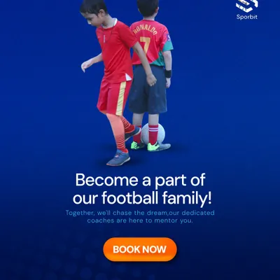This is my invitation to you. Become a part of our football family, where we chase dreams together and our dedicated coaches mentor you every step of the way. Book your spot and start your journey with us.