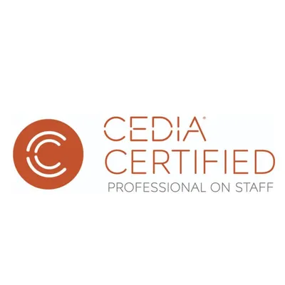 I am proud to have CEDIA Certified Professionals on staff. This certification is a global benchmark for quality and expertise in the home technology industry, ensuring your project is handled with the utmost professionalism.