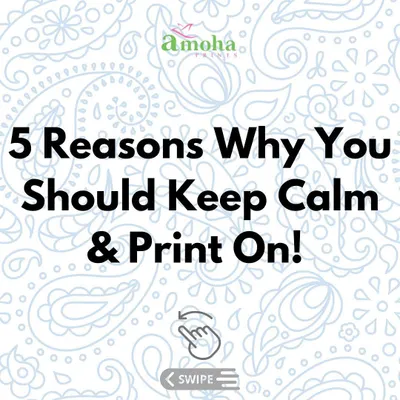 (Image) Here are five reasons why you should take a moment to keep calm and print on. It's more than just a craft, it's a form of therapy.