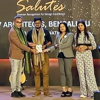 A great moment for our team member Veeresh Mutnal, receiving honors for design excellence at the Surfaces Reporter Salutes event.