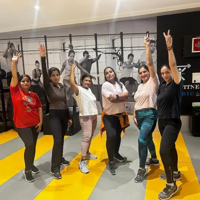 Our members posing together after a challenging and rewarding group workout. The smiles and sense of accomplishment are what our community is all about.