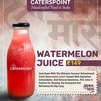 Cool down with the ultimate summer refreshment: our fresh Watermelon Juice. It's packed with hydration, antioxidants, and natural sweetness to keep you energized all day long.