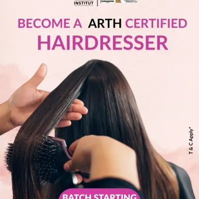 Become an ARTH Certified Hairdresser with our comprehensive diploma course. Co-branded with L'Oreal, this program covers everything from fundamentals to advanced techniques.