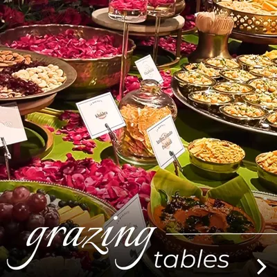 A vibrant Indian-themed grazing table, bursting with colour and flavour. This is how we turn a simple food spread into a feast for the eyes and the palate.