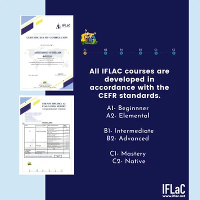 All our courses follow the CEFR framework, ensuring you receive internationally recognized certification from Beginner (A1) to Mastery (C1).