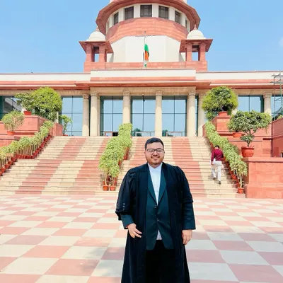 At the Supreme Court of India. I believe in the Winston Churchill quote: "Success is not final; failure is not fatal; It is the courage to continue that counts." This is the mindset I bring to every case.