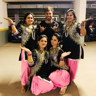 Here I am with my rocking ladies after their fantastic performance for a Durga Pooja event. I love creating group choreography for festivals that is full of energy and makes everyone feel like a star.
