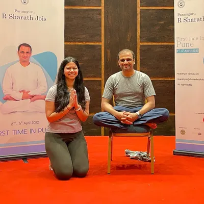 On Guru Poornima, we honor our teacher, Paramaguru Sharath Jois. A guru is one who dispels the darkness of ignorance. We are forever grateful for the light he shares on this path.