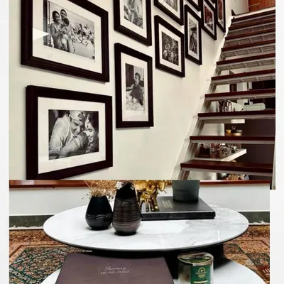 We are so elated to see our captured moments adorning our client's staircase wall. It is truly humbling to see our work become a permanent part of your beautiful home.