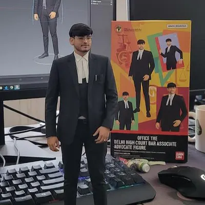 Confidence is my favorite accessory. Here is a custom-made advocate action figure, a unique tribute to my profession.