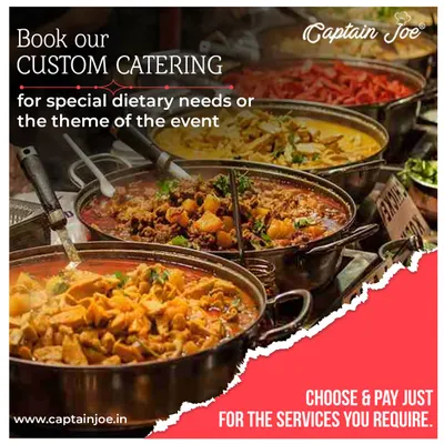 I offer custom catering for special dietary needs or the theme of your event. This image of various Indian curries in traditional pots shows the depth of my customizable menu, where you choose and pay only for what you require.