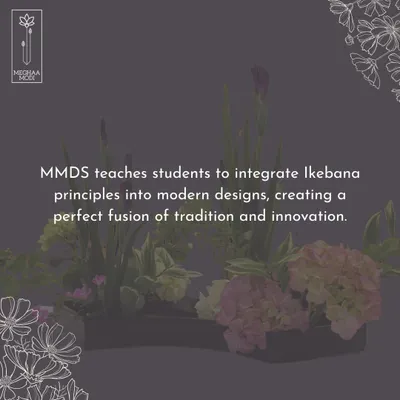 I teach students to integrate Ikebana principles into modern designs, creating a perfect fusion of tradition and innovation. This arrangement showcases that balance.