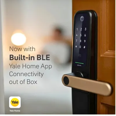 Experience seamless connectivity with the Yale Home App. This lock features built-in Bluetooth Low Energy (BLE) for out-of-the-box smartphone integration, allowing you to manage access and monitor your door's status directly from your phone.