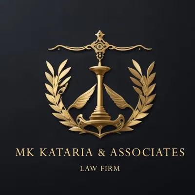 **MK Kataria & Associates: Your Trusted Legal Partner.** This is the emblem of my law firm. Based in Gurgaon, we are dedicated to providing expert legal services in civil, criminal, and family law matters. We believe in a direct, honest, and client-focused approach to secure your rights.