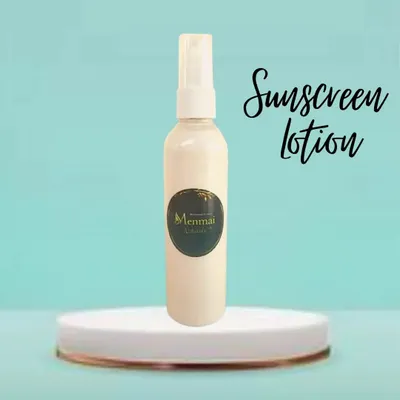 This is my Sunscreen Lotion with SPF 15, perfect for daily protection against harmful UV rays. It's a lightweight formula that you can apply to your face and body before stepping out to prevent sun damage and tanning.
