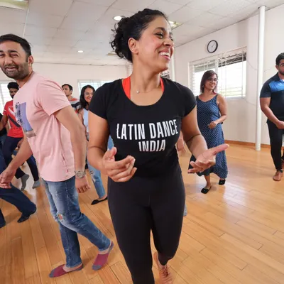 That smile is the look of someone discovering the joy of dance for the first time. My beginner classes are all about creating a positive and encouraging atmosphere where you can learn and have fun.