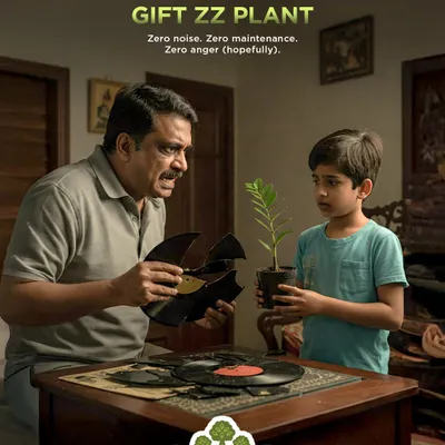 When things go wrong, a ZZ plant can be the perfect peace offering for Dad. It stands for 'Zero noise, Zero maintenance, Zero anger (hopefully)', making it a humorous and hardy gift for the dad who appreciates a bit of quiet resilience.
