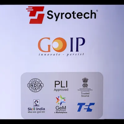 This wall in our Experience Zone displays our certifications and partnerships, including 'Made in India', PLI Approval, and GeM. It reflects our commitment to quality, innovation, and our role in building a digital India.
